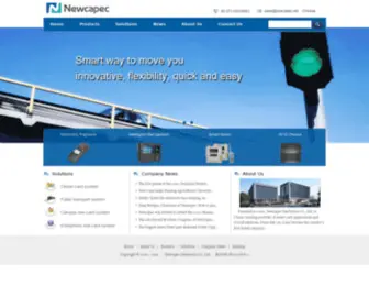 Newcapec.net(Newcapec is a provider of smart card application and solution.The company) Screenshot