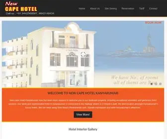 Newcapehotel.in(New Cape Hotel) Screenshot