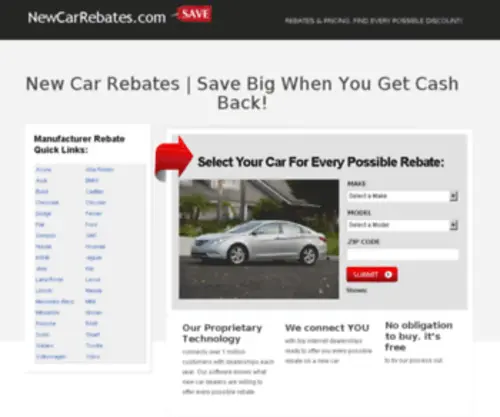 Newcar-Rebates.com(New Car Rebates & Incentives) Screenshot