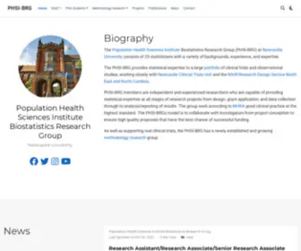 Newcastle-Biostatistics.com(PHSI-BRG) Screenshot