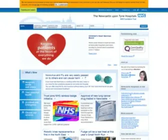 Newcastle-Hospitals.org.uk(The Newcastle upon Tyne Hospitals NHS Foundation Trust) Screenshot