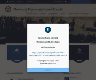 Newcastledistrict.org(Newcastle Elementary School District Home) Screenshot