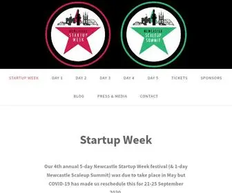 Newcastlestartupweek.com(Newcastle Startup Week) Screenshot
