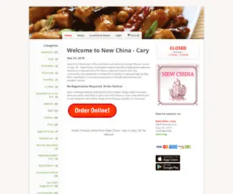 Newchinacary.com(Order Chinese online from New China) Screenshot