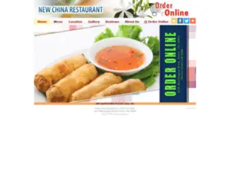 Newchinaevans.com(New China Restaurant) Screenshot