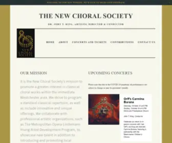 Newchoralsociety.org(The New Choral Society) Screenshot