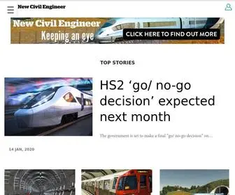 Newcivilengineer.com(New Civil Engineer) Screenshot
