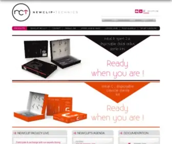 Newcliptechnics.com(French manufacturer for osteosynthesis) Screenshot