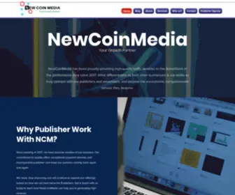 Newcoinmedia.com(Affiliate marketing) Screenshot