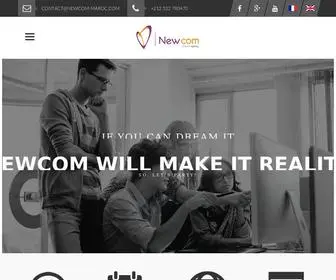 Newcom-Maroc.com(Agence de Communication) Screenshot