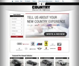 Newcountry.com(New Country Motor Car Group) Screenshot