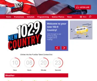Newcountry1029.com(New Country 1029) Screenshot