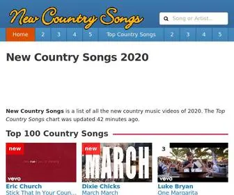 Newcountrysongs.com(New Country Songs) Screenshot