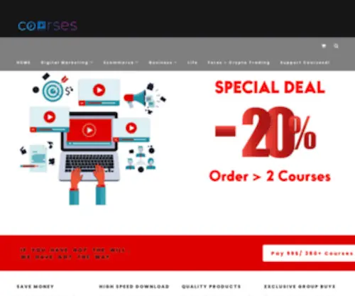 Newcourses.net(Cheap Courses) Screenshot