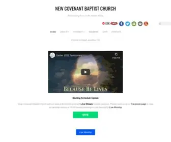 Newcovenantgj.org(New Covenant Baptist Church in Grand Junction CO) Screenshot