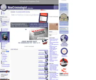 Newcriminologist.co.uk(The New Criminologist) Screenshot