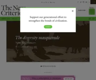 Newcriterion.com(The New Criterion) Screenshot