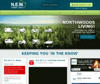 Newcu.org(N.E.W. Credit Union) Screenshot