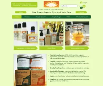 Newdawnorganicskinandhaircare.co.uk(New Dawn Organic Skin and Hair Care) Screenshot