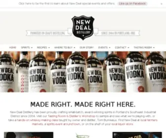 Newdealdistillery.com(New Deal Distillery) Screenshot