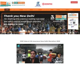 Newdelhimarathon.com(AFLI NEW DELHI MARATHON) Screenshot