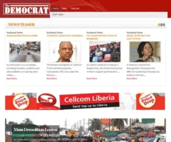 Newdemocratnews.com(Liberia) Screenshot