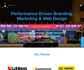 Newdesigngroup.ca(Website Design & Graphic Design Services) Screenshot