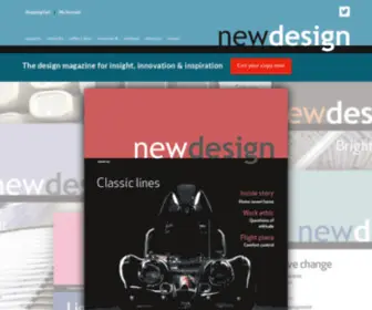 Newdesignmagazine.co.uk(The design magazine for insight) Screenshot