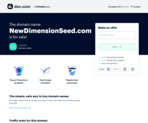 Newdimensionseed.com(New dimension seed) Screenshot