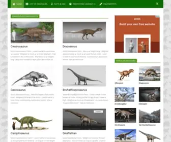 Newdinosaurs.com(Pictures and Facts) Screenshot