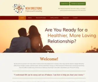 Newdirectionspc.net(New Directions Professional Counseling) Screenshot