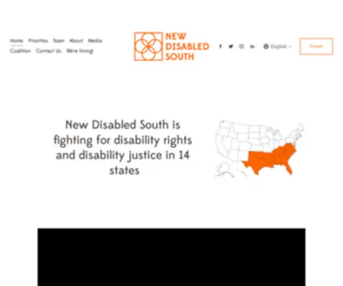 Newdisabledsouth.org(New Disabled South) Screenshot