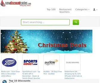 Newdiscountcodes.com(Find Discount Codes) Screenshot