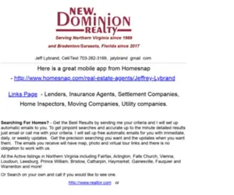 Newdominionrealty.com(New Dominion RealtyFairfax) Screenshot