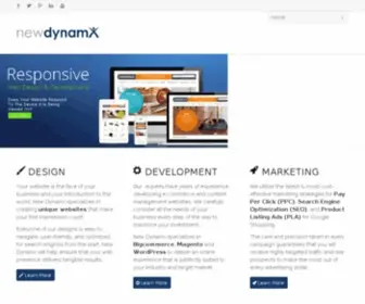Newdynamx.com(BigCommerce web development) Screenshot