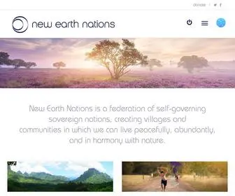 Newearthnations.org(LandingNew Earth Nations) Screenshot