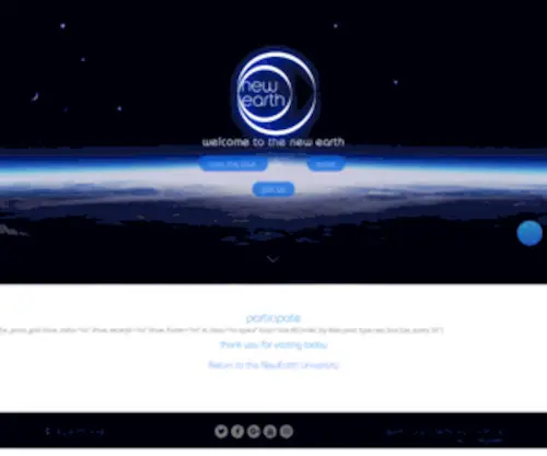 Newearthproject.org(Project Portal) Screenshot