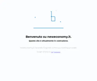 Neweconomy.it(Sito in costruzione) Screenshot