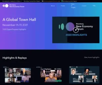 Neweconomyforum.com(Bloomberg New Economy Forum) Screenshot