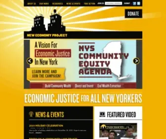 Neweconomynyc.org(New Economy Project Home) Screenshot