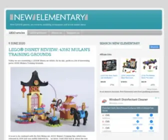 Newelementary.com(Articles about LEGO®) Screenshot