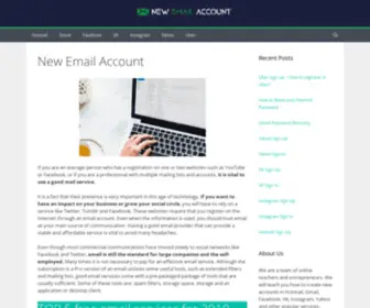 Newemailaccount.net(New Email Account) Screenshot