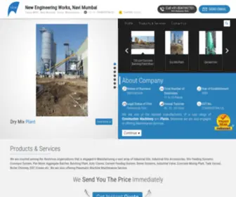 Newengineering.in(Manufacturer of Batching Plant & Industrial Silo by New Engineering Works) Screenshot