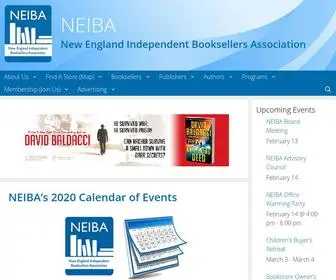 Newenglandbooks.org(New England Independent Booksellers Association) Screenshot