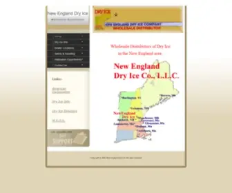 Newenglanddryice.com(New England Dry Ice) Screenshot