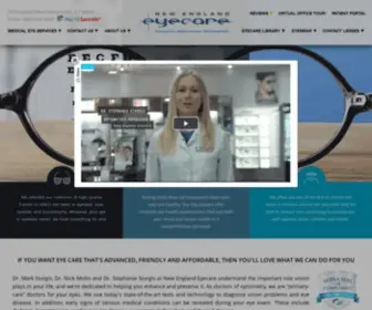 Newenglandeyecare.com(Eye Doctor near Manchester) Screenshot