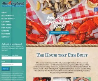 Newenglandfish.net(About our Fish Market & Seafood Restaurants) Screenshot