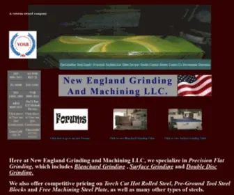 Newenglandgrindingandmachining.com(Grinding companies) Screenshot