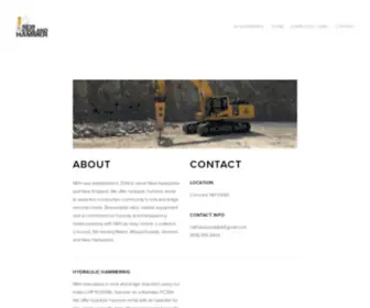 Newenglandhammer.com(Hydraulic Hammer services) Screenshot