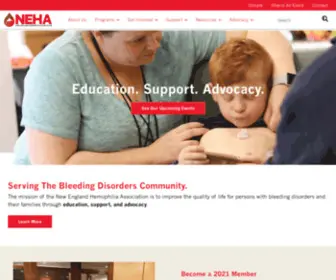 Newenglandhemophilia.org(New England Hemophilia Association) Screenshot